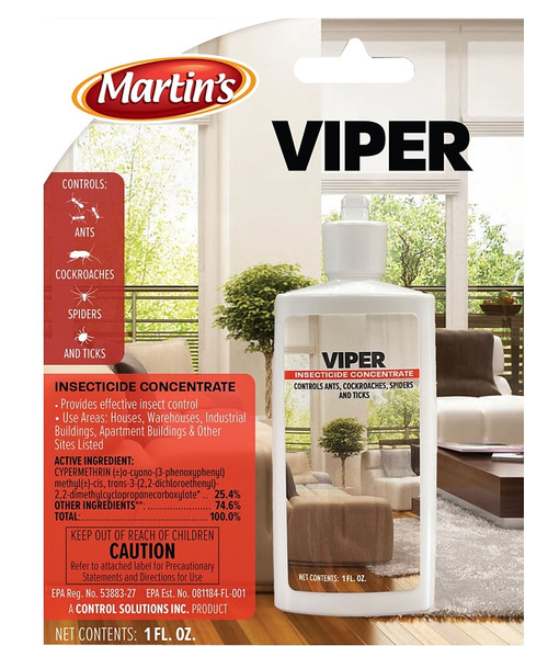 Martin's 82005004 Concentrated Insecticide Killer, Liquid, Spray Application, 1 oz Bottle [SKU: ORG9963687]
