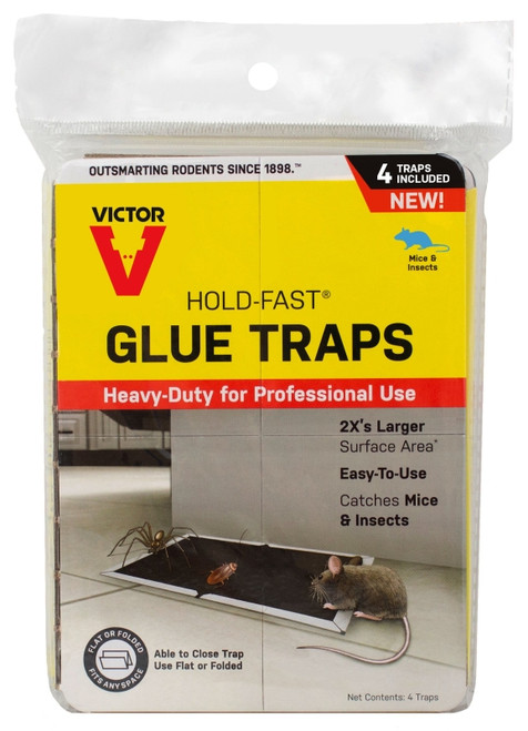 Victor Hold-Fast M668HDB Mouse Trap, 5.9 in L, 4.3 in W, Glue Locking [SKU: ORG1965581]