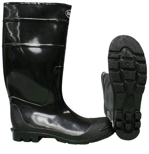 BOSS 2KP2001 09 Knee Boots, 9, Black, PVC Upper [SKU: ORG1978501]