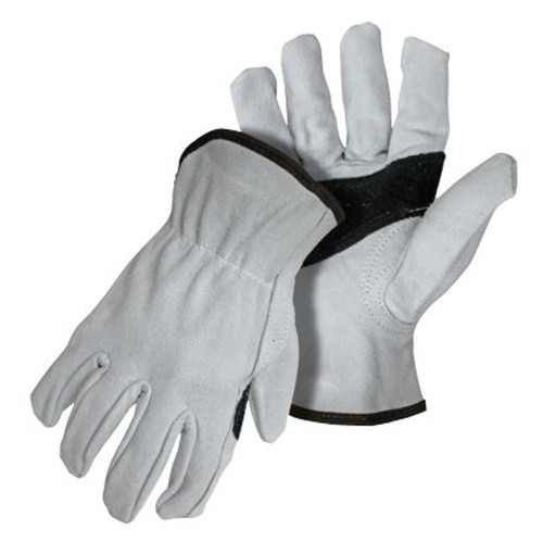 BOSS 4064X Driver Gloves, XL, Keystone Thumb, Open, Shirred Elastic Back Cuff, Leather [SKU: ORG0657015]
