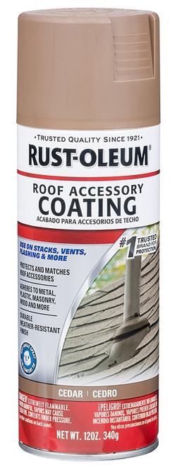 RUST-OLEUM 314061 Roof Accessory Coating, Cedar, 12 oz Aerosol Can, Liquid [SKU: ORG8701344]