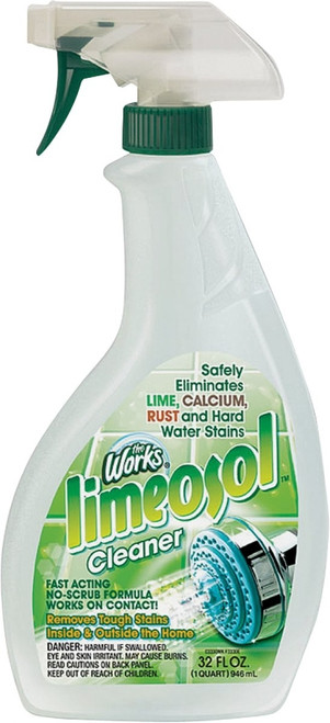 The Works 67320WK Lime-O-Sol Cleaner, 32 oz, Liquid, Fresh, Clear [SKU: ORG1799899]