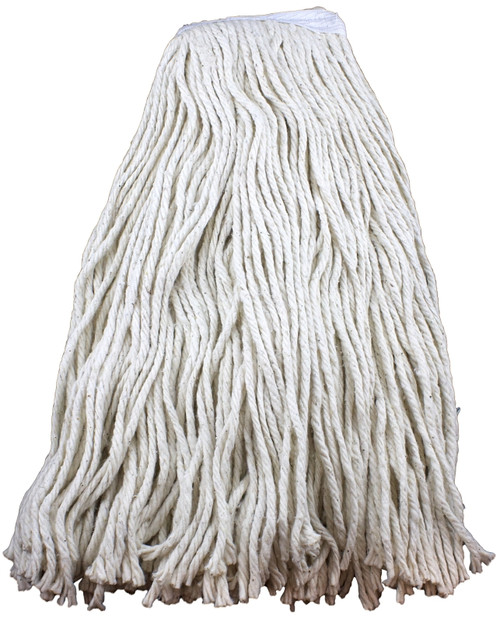 Zephyr ShineUp 10024L Wet Mop Head, 24 oz Capacity, 1-1/4 in Headband, Cotton [SKU: ORG6242267]