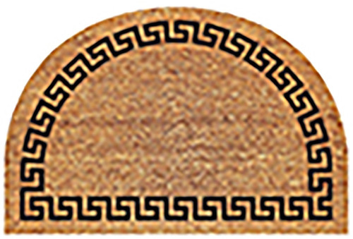 MAT HALF-RND GREEK KEY 24X36IN [SKU: ORG0815027]