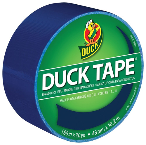 Duck 1304959 Duct Tape, 20 yd L, 1.88 in W, Blue [SKU: ORG3256849]