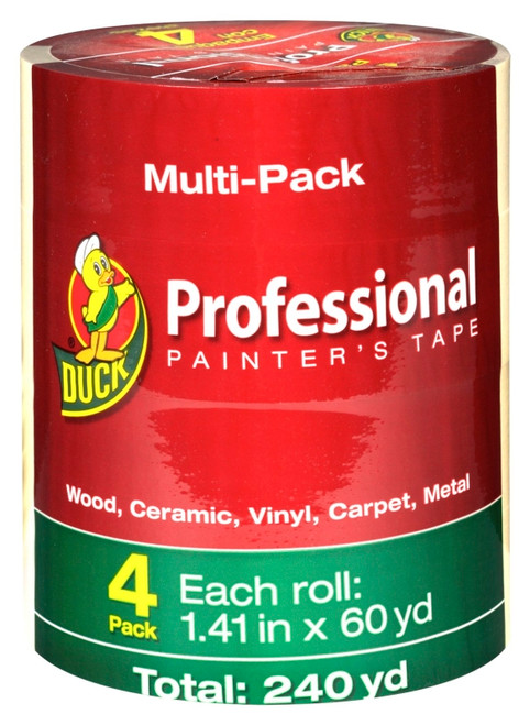 Duck Professional 1362492 Painter's Tape, 60 yd L, 1.41 in W, Beige [SKU: ORG1101369]