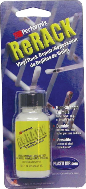 Plasti Dip ReRACK 630076 Rack Repair Coating White, Rubberized, White, 1 oz, Bottle [SKU: ORG8092033]