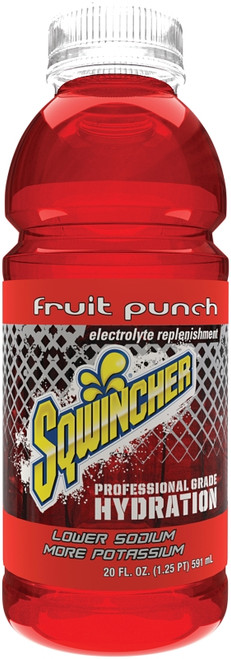 Sqwincher X374-MB600 Ready-to-Drink Hydration, Liquid, Fruit Punch Flavor, 20 oz Bottle [SKU: ORG9759622]