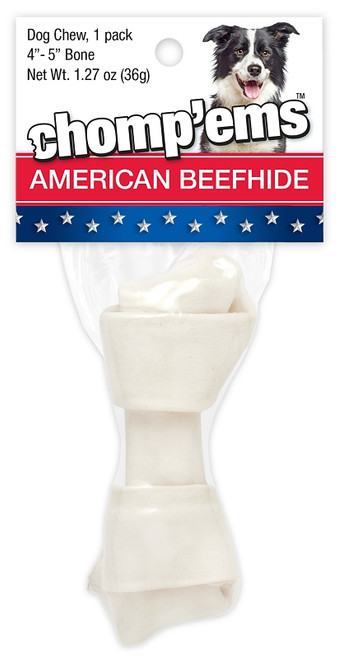 Westminster Chomp'ems 21104 Flat Knot Bone, 4 to 5 in Shrink Wrap [SKU: ORG4769527]