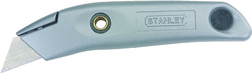 STANLEY 10-399 Blade Knife, 2-7/16 in L Blade, 1-1/2 in W Blade, Carbon Steel Blade, Contour-Grip Handle, Gray Handle [SKU: ORG6194492]