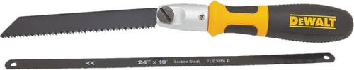 DeWALT DWHT20542 Handsaw, 6 in Reciprocal, 12/10 in Hack in L Blade, 24 TPI, Steel Blade, Cushion-Grip Handle [SKU: ORG1183060]