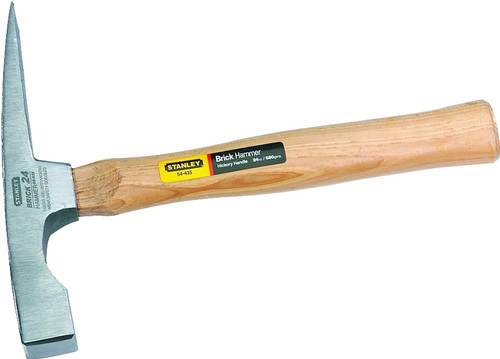 STANLEY 54-435 Brick Hammer, 24 oz Head, HCS Head, 11-3/8 in OAL [SKU: ORG6711709]