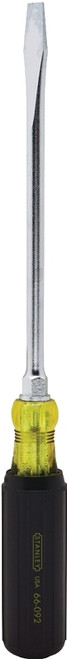 STANLEY 66-092 Screwdriver, 3/8 in Drive, Slotted Drive, 13-5/8 in OAL, 8 in L Shank, Vinyl Grip Handle [SKU: ORG6789739]