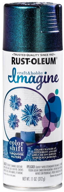 RUST-OLEUM Imagine Craft & Hobby 353336 Spray Paint, Turquoise Waters, 11 oz, Aerosol Can [SKU: ORG2430239]