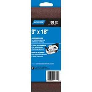 NORTON Metalite 48450 Sanding Belt, 3 in W, 18 in L, 80 Grit, Medium, Aluminum Oxide Abrasive [SKU: ORG3308616]