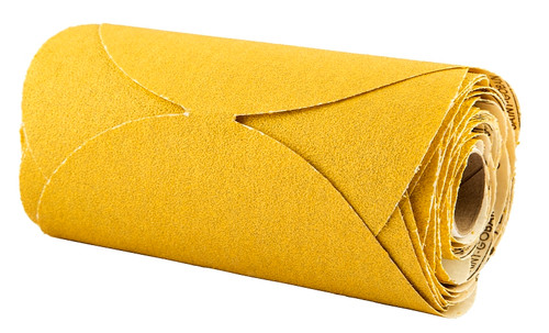 NORTON Stick & Sand 07660749246 Disc Roll, 6 in Dia, Coated, P80 Grit, Coarse, Aluminum Oxide Abrasive, No-Hole [SKU: ORG3310885]