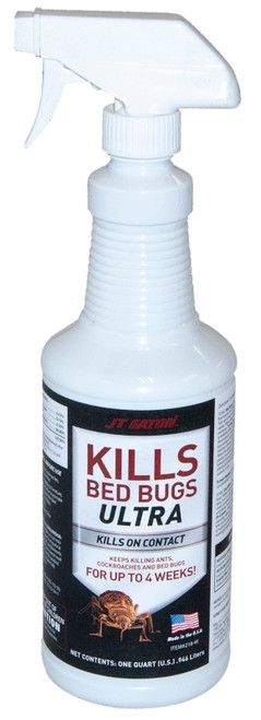 J.T. EATON 218-W Bed Bug Killer, Liquid, Spray Application, Attic, Basement, Bedroom, Garage, Indoors, Laundry Room [SKU: ORG2151470]