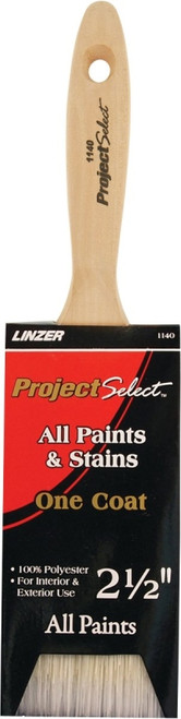 Linzer WC 1140-2.5 Paint Brush, 2-1/2 in W, 3 in L Bristle, Varnish Handle [SKU: ORG0248740]