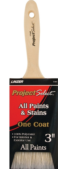 Linzer WC 1140-3 Paint Brush, 3 in W, 3-1/4 in L Bristle, Varnish Handle [SKU: ORG3235637]
