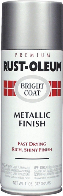 RUST-OLEUM STOPS RUST 7718830 Bright Coat Spray Paint, Metallic, Chrome, 11 oz, Aerosol Can [SKU: ORG2277788]