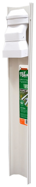 Frost King GWS3W PALLET Downspout Extender, 6 ft L Extended, Plastic, White, For: 2 x 3 in and 3 x 4 in Downspouts [SKU: ORG9627746]