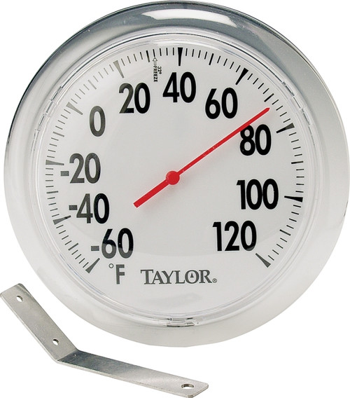 Taylor 5630 Thermometer, 6 in Display, -60 to 120 deg F, Metal Casing, Multi-Color Casing [SKU: ORG6234868]