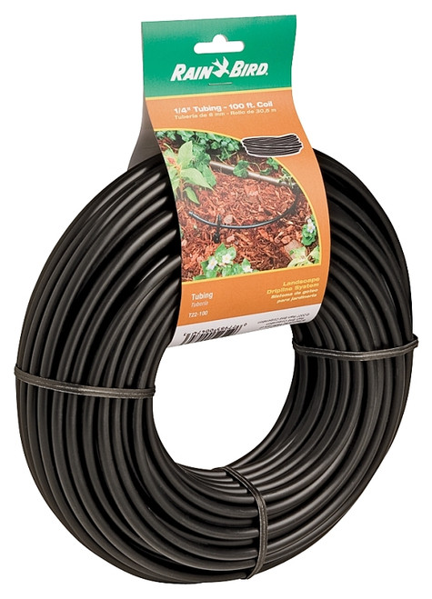 Rain Bird T22-100S Blank Tubing, 0.165 in ID, 100 ft L, Plastic, Black [SKU: ORG6146377]