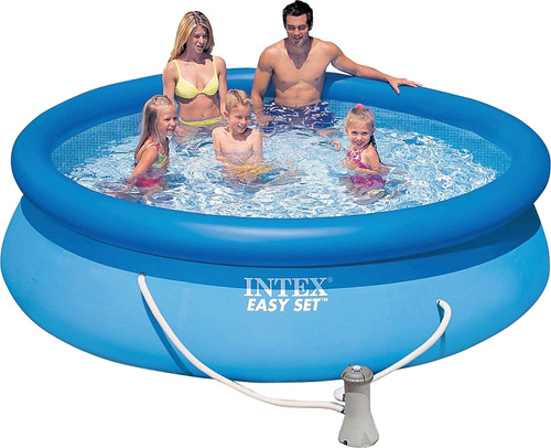 INTEX Easy Set 28121EH Pool Set, 1018 gal Capacity, Vinyl [SKU: ORG2668234]