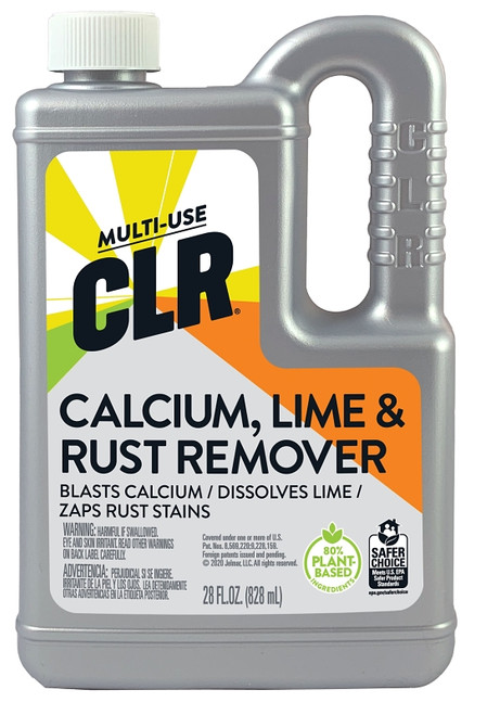 CLR CL-12 Calcium/Lime/Rust Cleaner, 28 oz, Liquid, Slightly Acidic, Lime Green [SKU: ORG6571988]