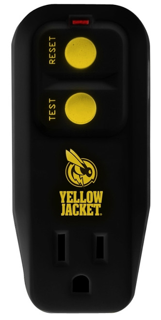 CCI 2762 GFCI Surge Protector, 120 V, 15 A, 1 -Outlet, Black/Yellow [SKU: ORG2953479]
