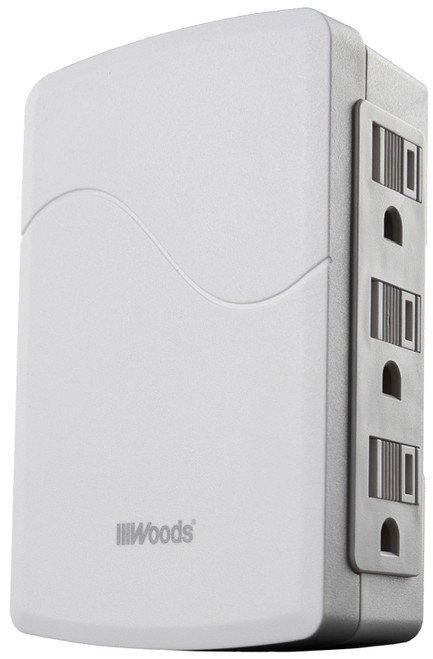 Woods 41261 Adapter, 6 -Outlet, White [SKU: ORG7226004]