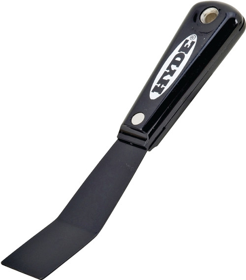 HYDE Black & Silver 02070 Putty Knife, 1-1/4 in W Blade, HCS Blade, Nylon Handle [SKU: ORG6961304]