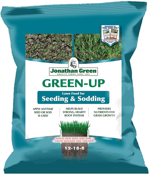 Jonathan Green Green-Up 11540 Seeding and Sodding Fertilizer, 4.5 lb, Granular, 12-18-8 N-P-K Ratio [SKU: ORG8511420]