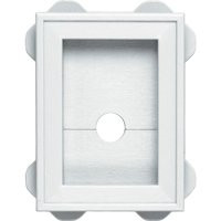 BUILDERS EDGE 130030003001 Mounting Block, 6-3/4 in L, 5 in W, White [SKU: ORG5875760]