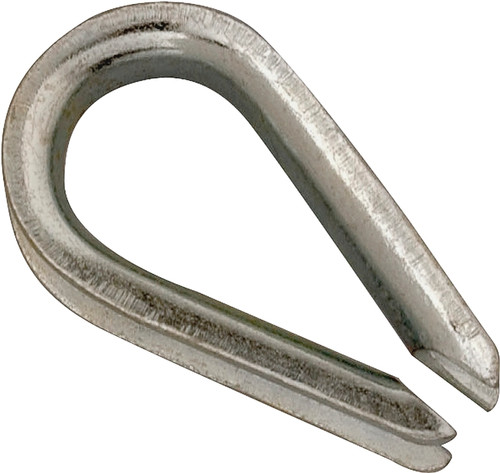 Campbell T7670619 Wire Rope Thimble, 3/16 in Dia Cable, Malleable Iron, Electro-Galvanized [SKU: ORG4939377]