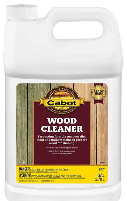Cabot Problem-Solver 140.0008007.007 Wood Cleaner, 1.33 gal Can, Liquid, Brown [SKU: ORG9435611]