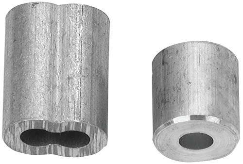 Campbell B7675454 Cable Ferrule and Stop Set, 1/4 in Dia Cable, Aluminum [SKU: ORG6032668]