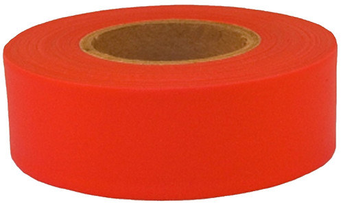 CH Hanson Sub-Zero Series 17010 Flagging Tape, 150 ft L, 1-3/16 in W, Fluorescent Red, PVC [SKU: ORG5499587]