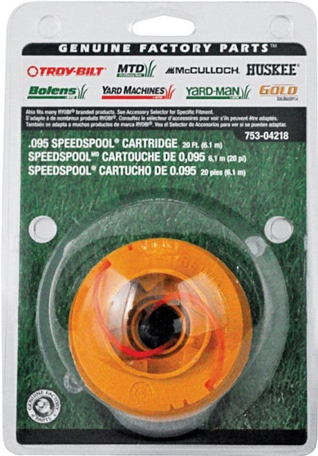 MTD 49U4218P953 Cartridge Speed Spool, 0.095 in Dia, 20 ft L, Co-Polymer [SKU: ORG1926138]