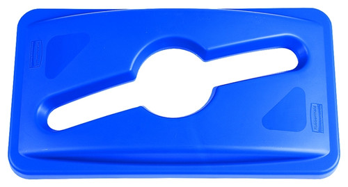 Rubbermaid Slim Jim 1788372 Recycling Lid, Polypropylene, Blue, For: 3540, 3541 and 3554 Containers [SKU: ORG7104425]