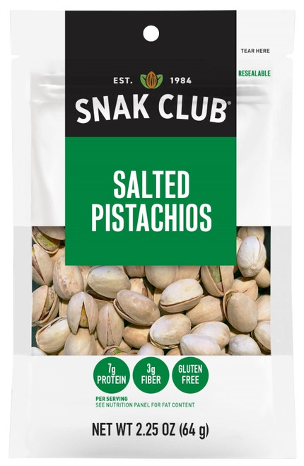 SNAK CLUB CSU29110 Pistachios, 2.25 oz [SKU: ORG0280867]