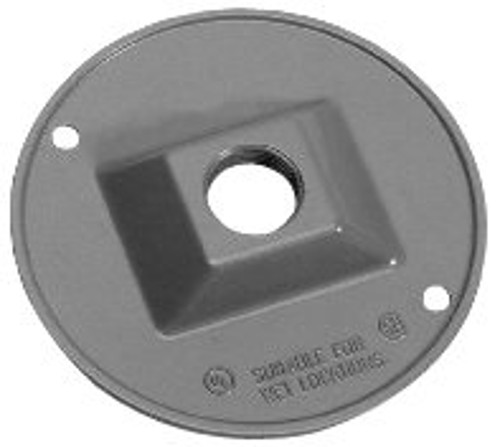 BWF CR-1V Lampholder Cover, 4-1/2 in Dia, Round, Metal, Gray, Powder-Coated [SKU: ORG1719079]