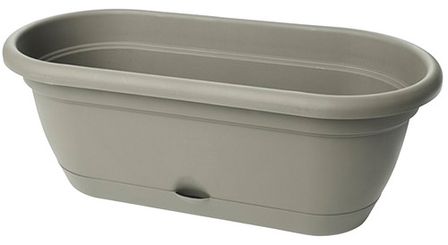 Bloem Lucca LWB1860 Window Box Planter, 7-1/2 in W, 9.13 in D, Box, Polypropylene, Peppercorn [SKU: ORG4692083]