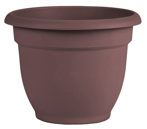 Bloem Ariana Series AP0657 Planter, 6-1/2 in W, 6-1/2 in D, Round, Plastic, Merlot [SKU: ORG4694105]