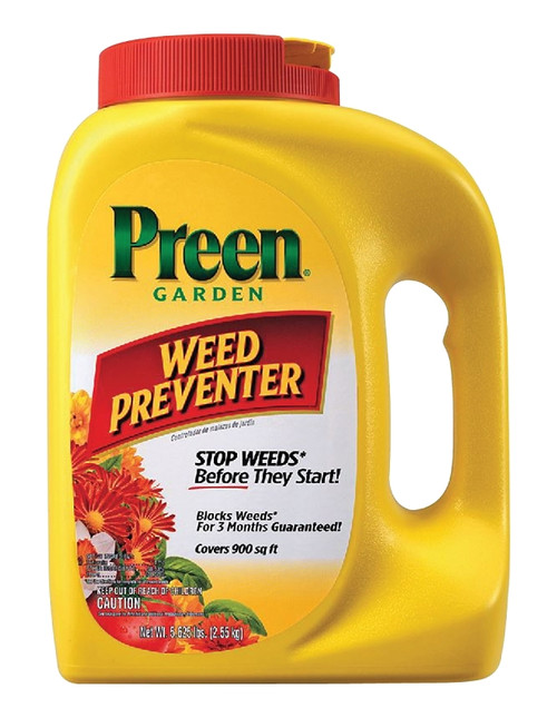 Preen 24-63795 Weed Preventer, Granular, 5-5/8 lb Bottle [SKU: ORG7903156]