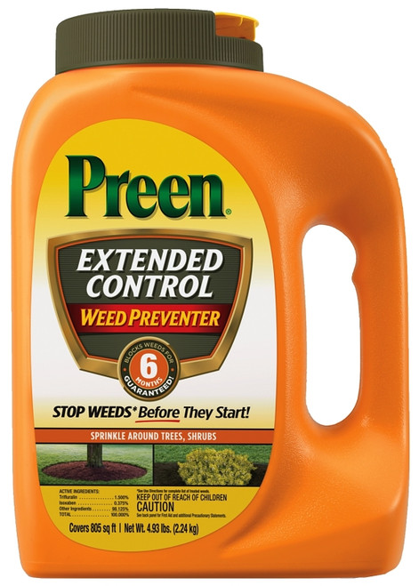 Preen 2464092 Weed Killer, Granular, Broadcast Application, 4.93 lb Bottle [SKU: ORG5678032]
