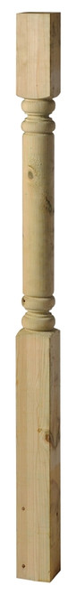 UFP 362854 Colonial Newel Post, 54 in L Nominal, 4 in W Nominal, 4 in Thick Nominal [SKU: ORG7380835]