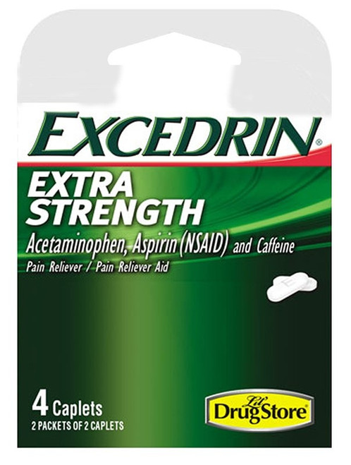 Excedrin 97102 Pain Reliever, 4 CT, Tablet [SKU: ORG1438563]