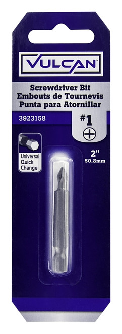 Vulcan 304811OR Screwdriver Bit, Hex Shank, S2 Chrome Molybdenum Steel [SKU: ORG3923158]