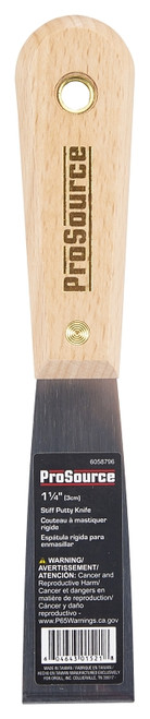 ProSource 01521R Putty Knife with Rivet, 1-1/4 in W HCS Blade [SKU: ORG6058796]